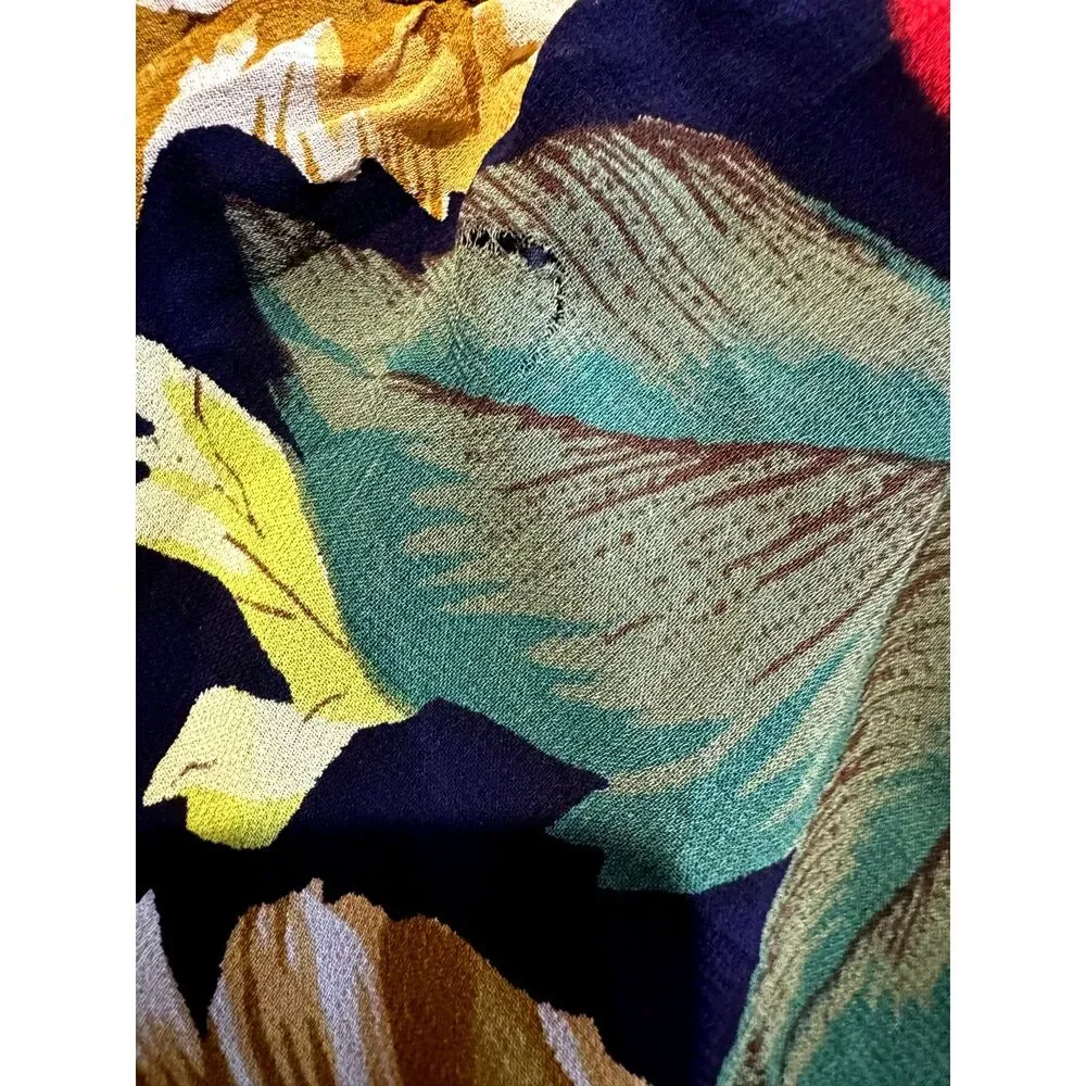 Requirements Y2K midi skirt nature floral schumacher chinoiserie fairy women S/8